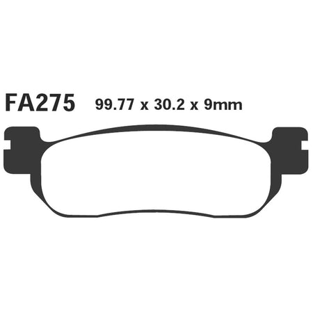 PASTIGLIE FRENO MOTO EBC FA275 YAMAHA YZF R1-R6 POST.