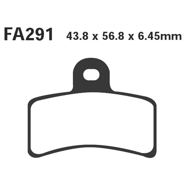 PASTIGLIE FRENO MOTO EBC FA291 ANT./POST. GAS