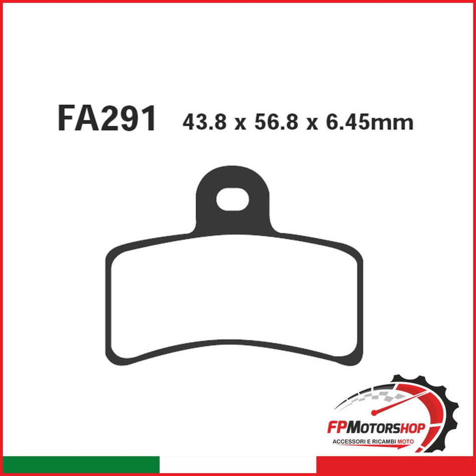 PASTIGLIE FRENO MOTO EBC FA291 ANT./POST. GAS