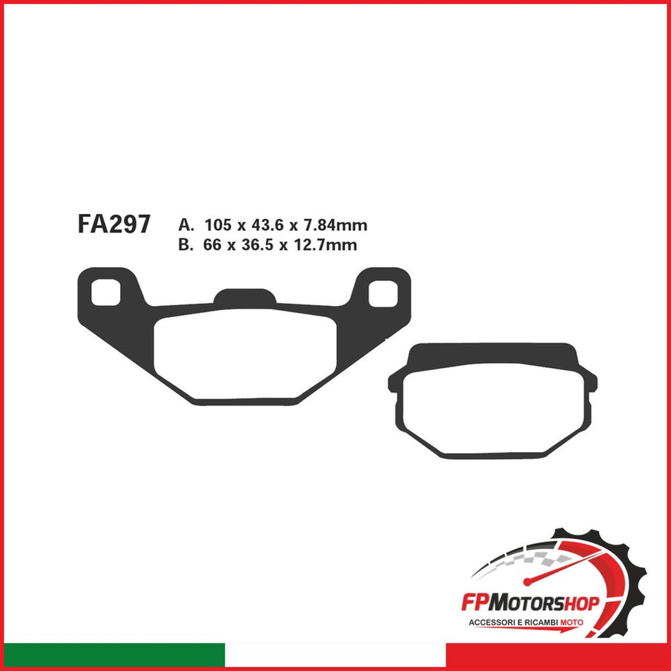PASTIGLIE FRENO MOTO EBC FA297 SYM HUSKY 125 ANT.