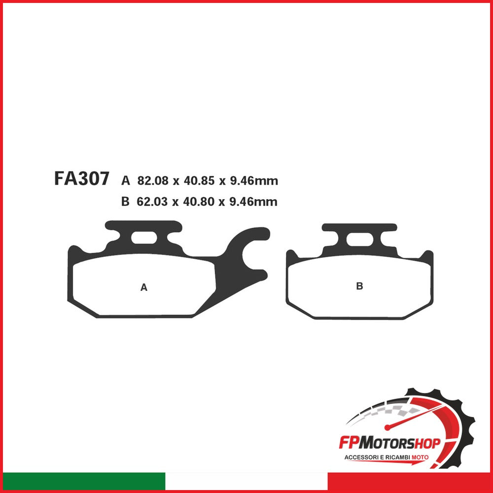 PASTIGLIE FRENO MOTO EBC FA307TT SUZUKI-YAMAHA SUZUKI