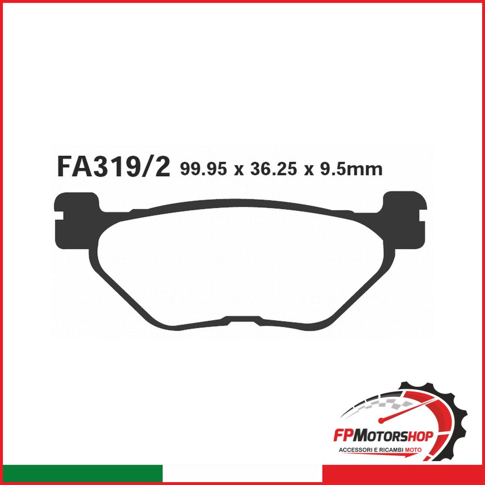 PASTIGLIE FRENO MOTO EBC FA319/2 YAMAHA TDM 900 POST.