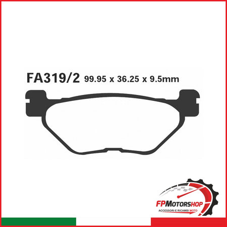 PASTIGLIE FRENO MOTO EBC FA319/2 YAMAHA TDM 900 POST.