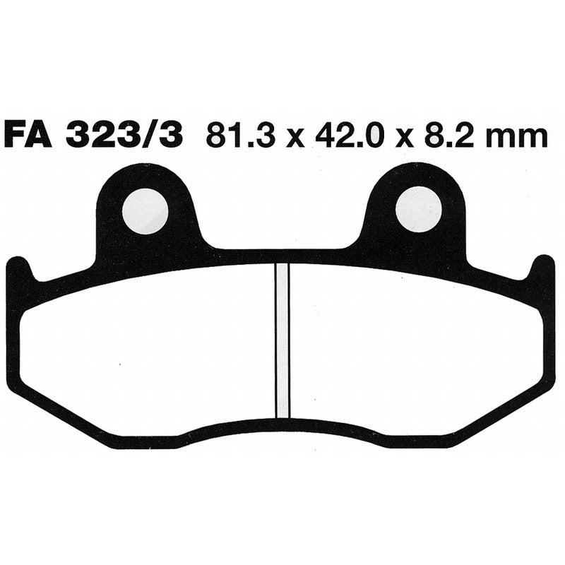 PASTIGLIE FRENO MOTO EBC FA323/3 SUZ.BURGMAN POST. SUZUKI