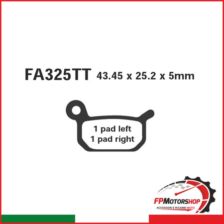PASTIGLIE FRENO MOTO EBC FA325TT KTM-LEM-TOMOS KTM LEM TOMOS ORGANICA