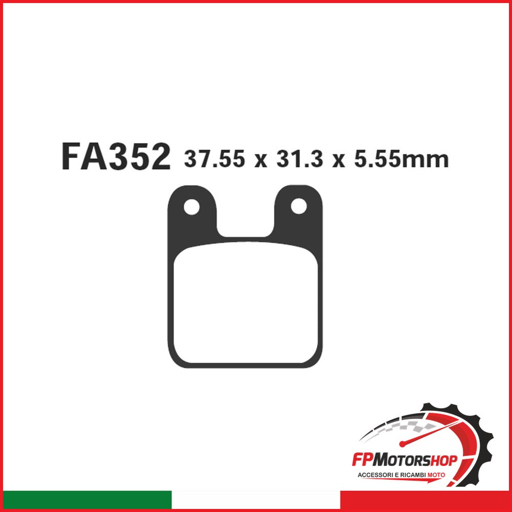 PASTIGLIE FRENO MOTO EBC FA352 MINIMOTO POLINI ANT. POST. ANTERIORE POSTERIORE