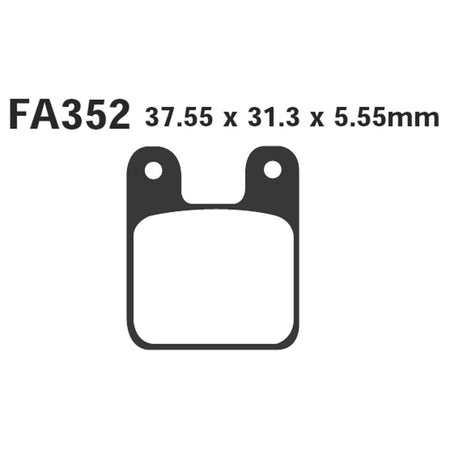 PASTIGLIE FRENO MOTO EBC FA352 MINIMOTO POLINI ANT. POST. ANTERIORE POSTERIORE