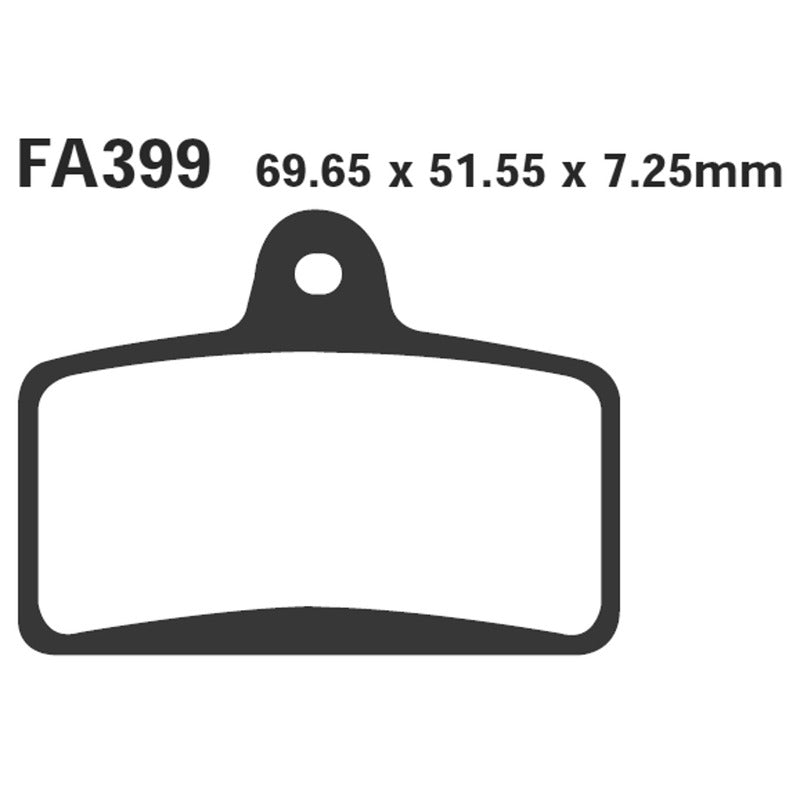 PASTIGLIE FRENO MOTO EBC FA399 DERBI GPR 125 ANT. 2004-2006 APRILIA GILERA