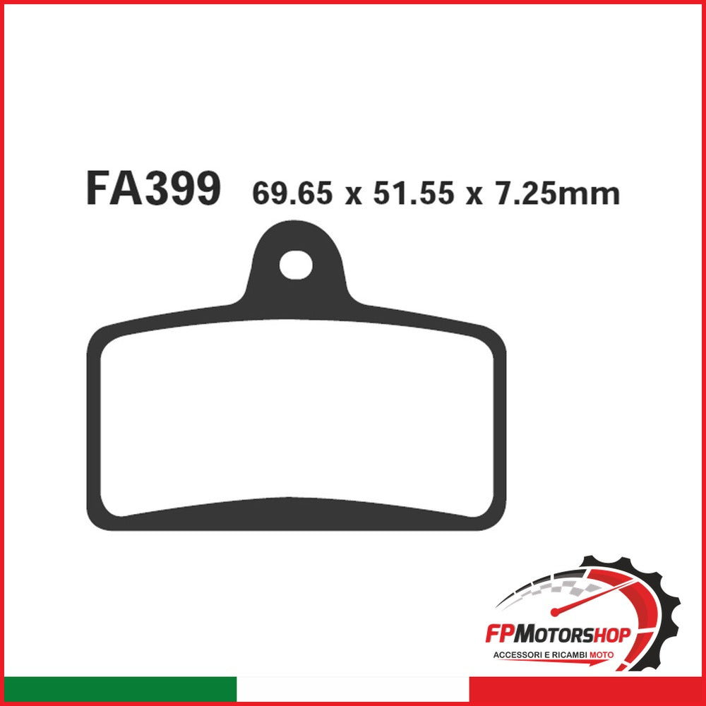 PASTIGLIE FRENO MOTO EBC FA399 DERBI GPR 125 ANT. 2004-2006 APRILIA GILERA