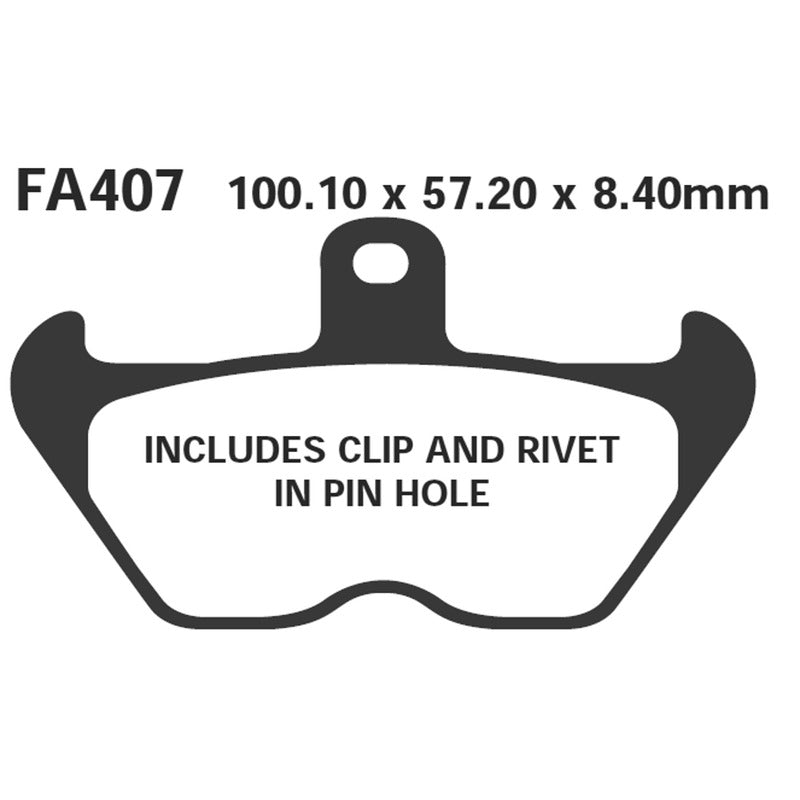 PASTIGLIE FRENO MOTO EBC FA407 BMW SERIE K-R ANT. CON PIASTRINE 1100-1200