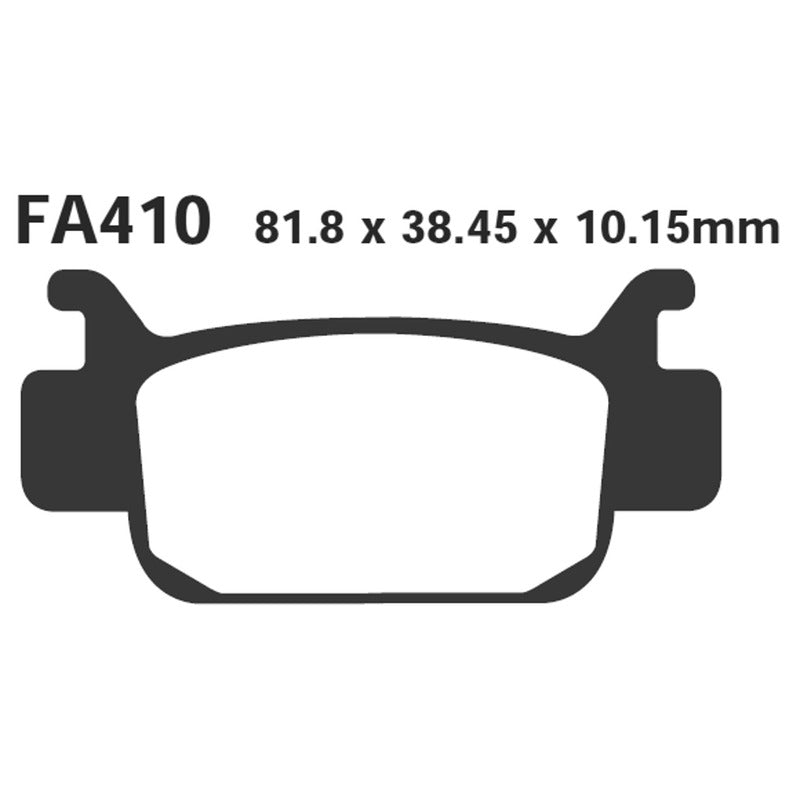 PASTIGLIE FRENO MOTO EBC FA410TT HONDA TRX ANT. 05 07 ANTERIORE 500/680 ORGANICA