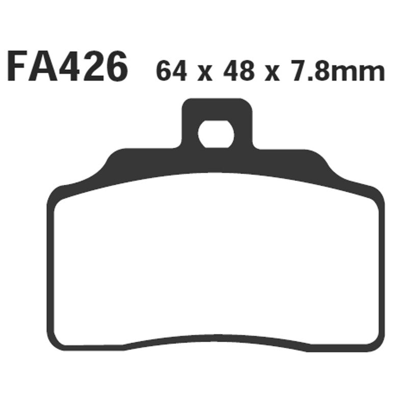 PASTIGLIE FRENO MOTO EBC FA426 BETA M4 MOTARD ANT. ANTERIORE ORGANICA