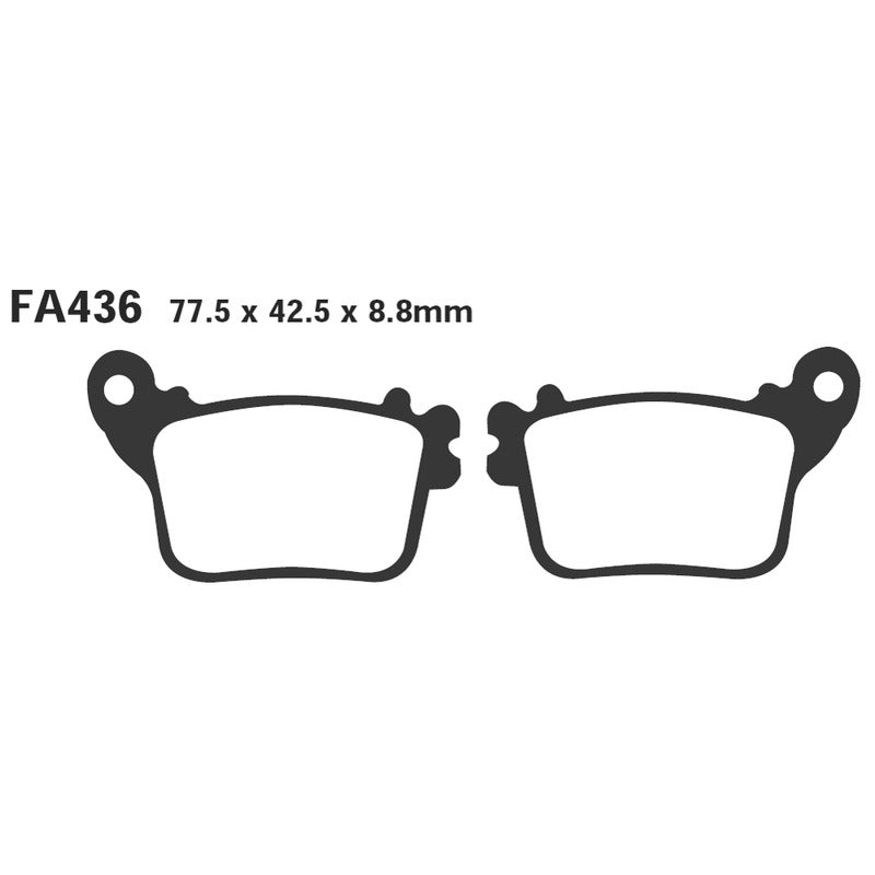 PASTIGLIE FRENO MOTO EBC FA436 HONDA CBR600/1000RR 07- HORNET 600 POST. DAL 2007