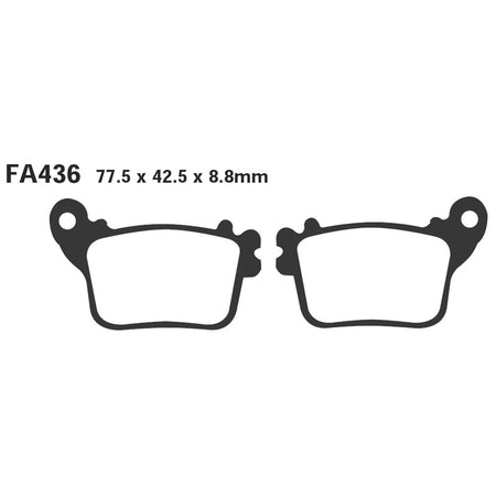 PASTIGLIE FRENO MOTO EBC FA436 HONDA CBR600/1000RR 07- HORNET 600 POST. DAL 2007