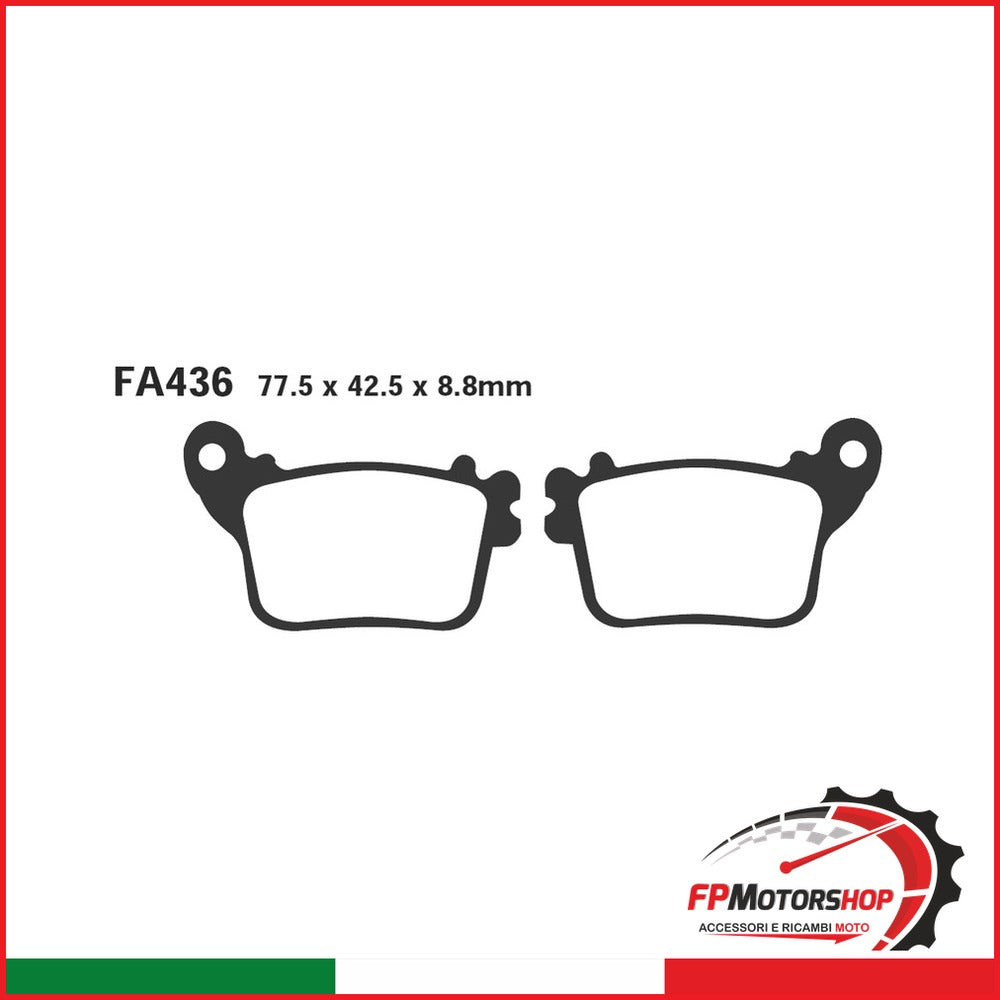 PASTIGLIE FRENO MOTO EBC FA436 HONDA CBR600/1000RR 07- HORNET 600 POST. DAL 2007