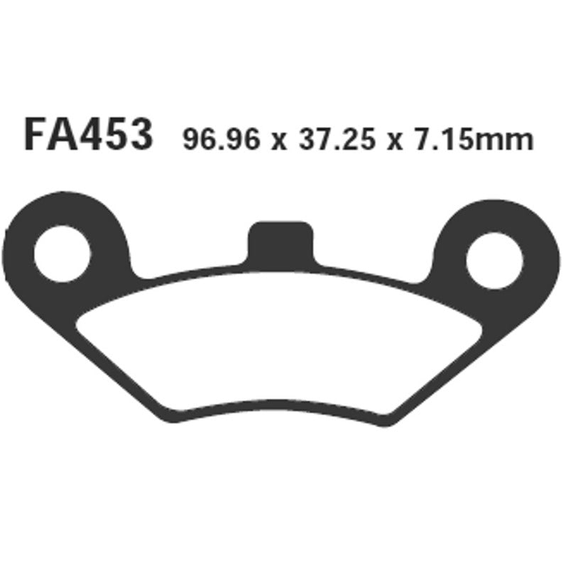 PASTIGLIE FRENO MOTO EBC FA453TT QUADZILLA-LINHAI QUAD QUADZILLA LINHAI