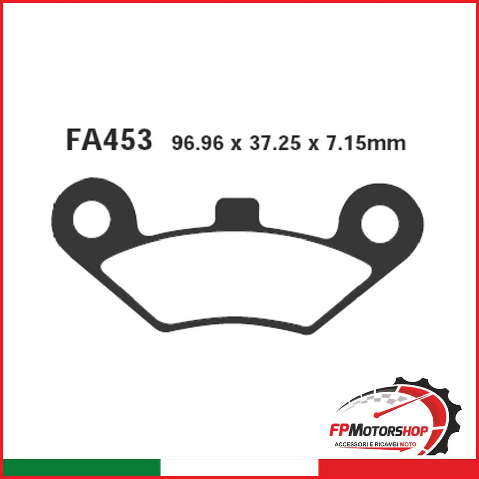 PASTIGLIE FRENO MOTO EBC FA453TT QUADZILLA-LINHAI QUAD QUADZILLA LINHAI
