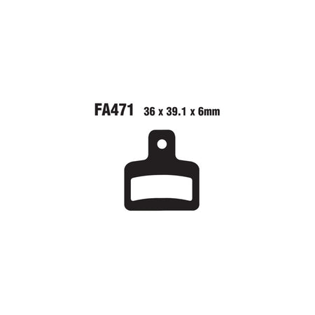 PASTIGLIE FRENO MOTO EBC FA471 SCORPA 125/250/280 03- POST. POSTERIORE SR
