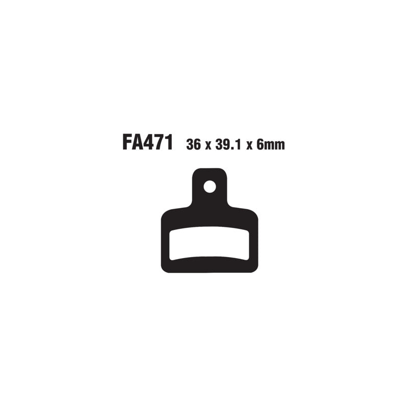 PASTIGLIE FRENO MOTO EBC FA471 SCORPA 125/250/280 03- POST. POSTERIORE SR