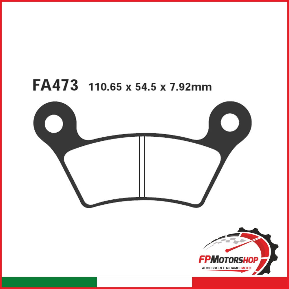 PASTIGLIE FRENO MOTO EBC FA473 CAN-AM SPYDER SM5 POST. 08 09 POSTERIORE
