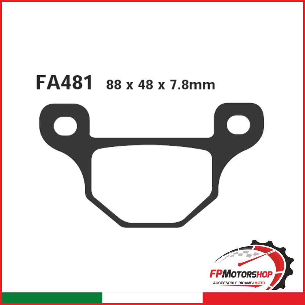 [R1248100] PASTIGLIE QUADZILLA CUV 300 E 08-09 PARK BRK FA481