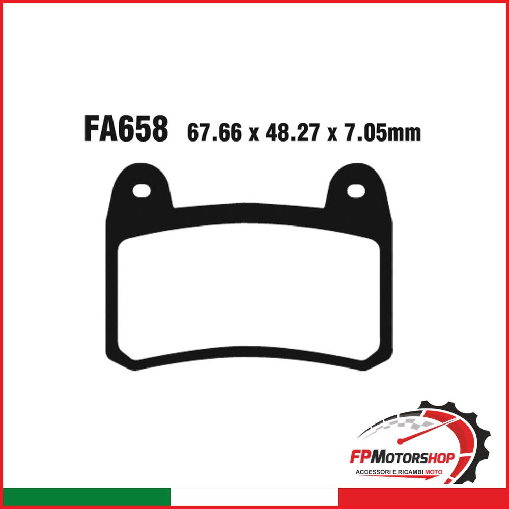 PASTIGLIE FRENO MOTO EBC FA658 BENELLI 200/250/300 KEEWAY RKV/RKX ANT.