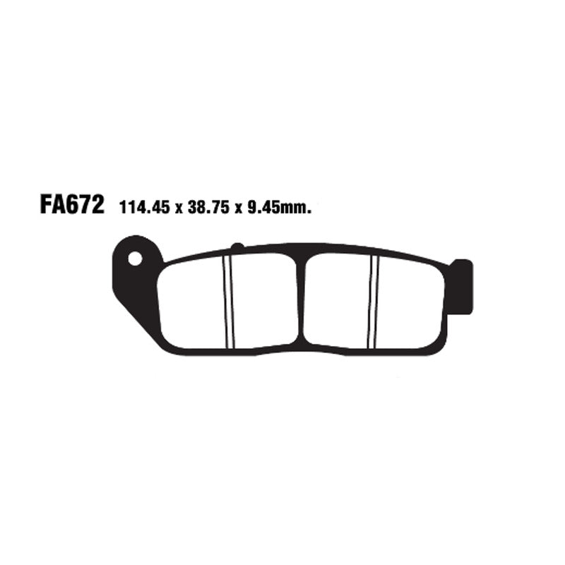 PASTIGLIE FRENO MOTO EBC FA672 INDIAN SCOUT 15- ANT ANTERIORE DAL 2015