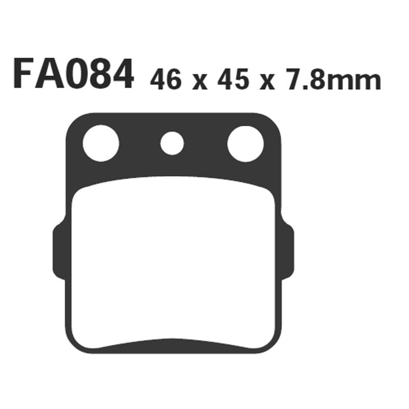 PASTIGLIE FRENO MOTO EBC FA084R R HONDA CR80 98- ANT DAL 1998 KAWASAKI