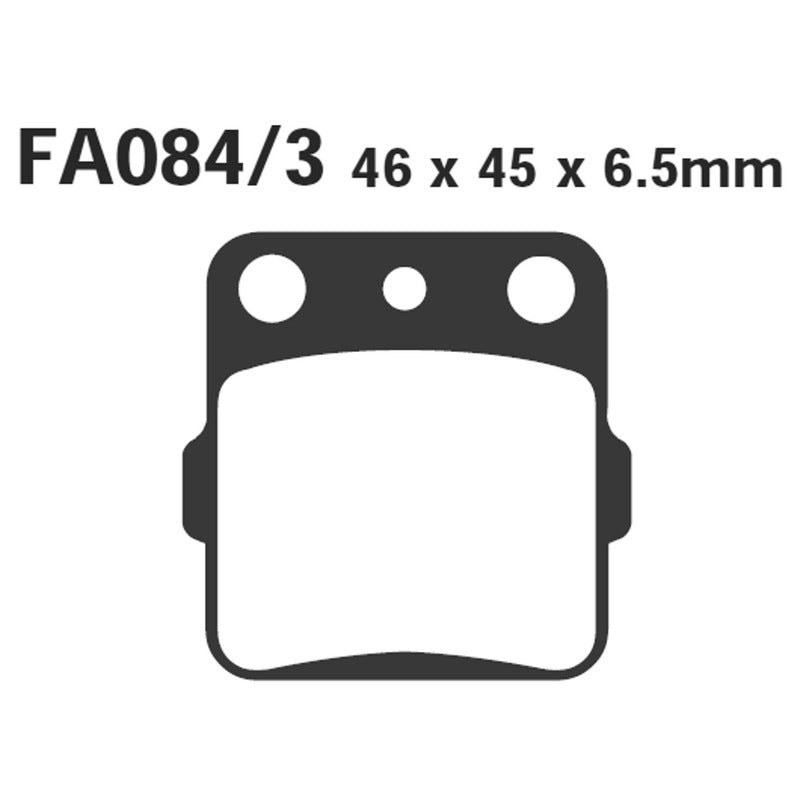 PASTIGLIE FRENO MOTO EBC FA084/3R R YAMAHA YZ