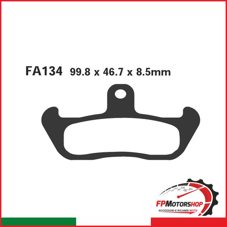 PASTIGLIE FRENO MOTO EBC FA134R R HUSQVARNA-HUSABERG ANT. YAMAHA GILERA