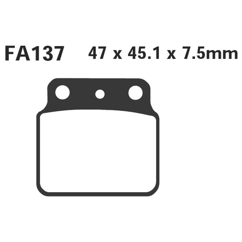 PASTIGLIE FRENO MOTO EBC FA137R R ARCTIC CAT-KAWASAK QUAD CAT KAWASAKI