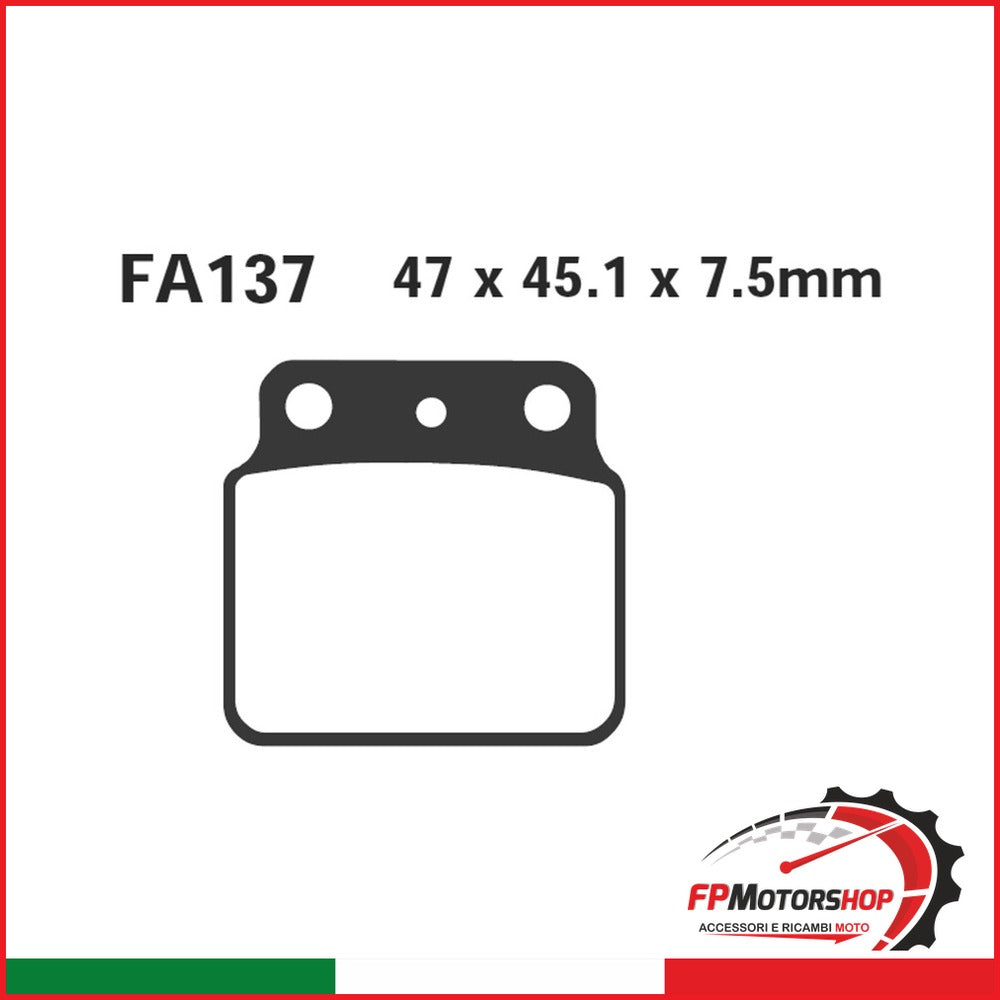 PASTIGLIE FRENO MOTO EBC FA137R R ARCTIC CAT-KAWASAK QUAD CAT KAWASAKI
