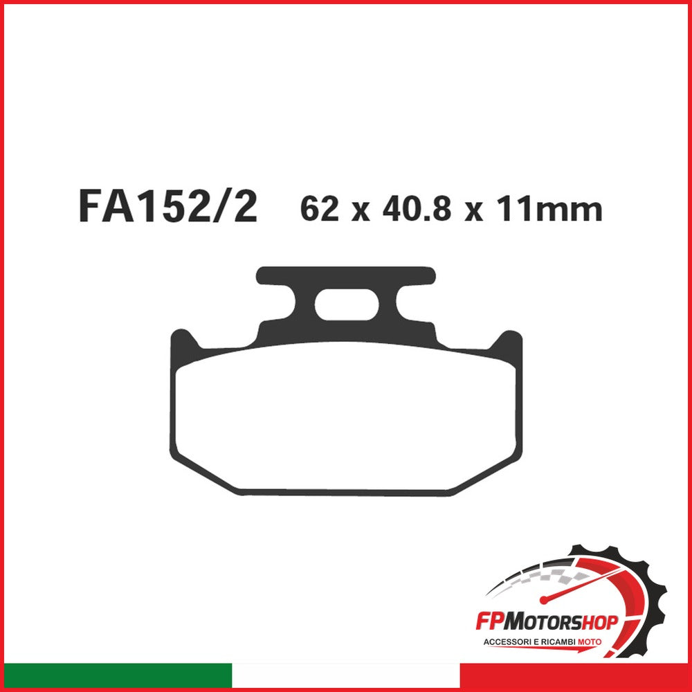 [R1415202] PASTIGLIE R YAMAHA TT600E POST FA152/2R