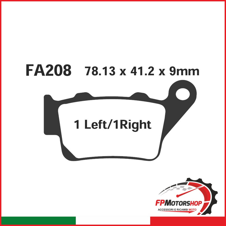 PASTIGLIE FRENO MOTO EBC FA208R R HUSQVARNA-KTM POST APRILIA YAMAHA HUSQVARNA