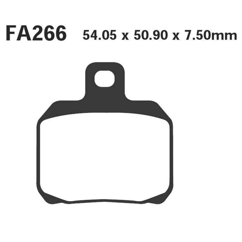PASTIGLIE FRENO MOTO EBC FA266R R DERBI SENDA RIEJU TANGO KTM MORINI