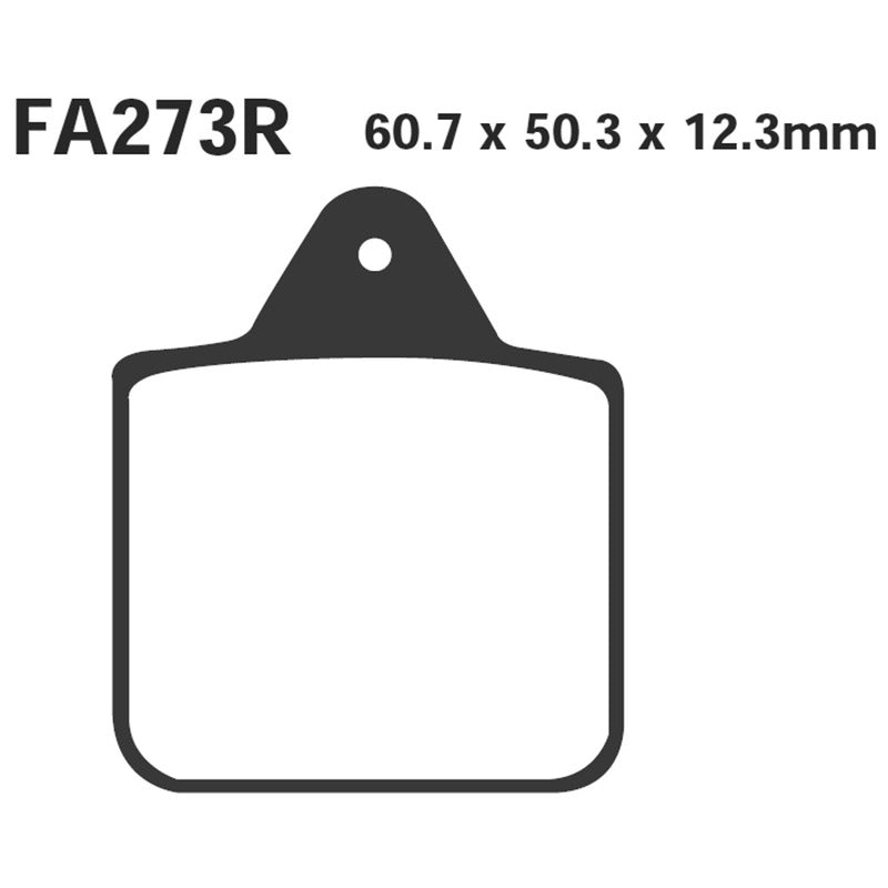 PASTIGLIE FRENO MOTO EBC FA273R R POLARIS BIG BOSS 400 6X6 96- QUAD DAL 1996