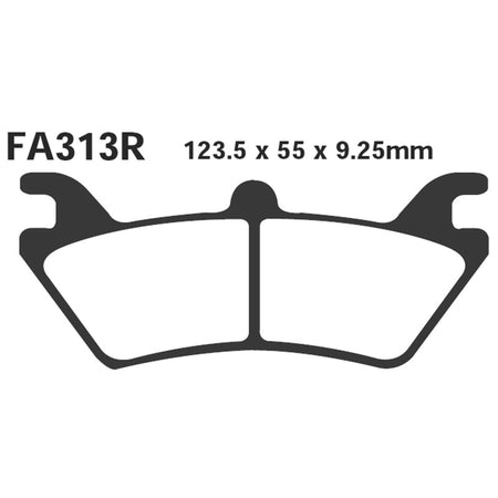 PASTIGLIE FRENO MOTO EBC FA313R R POLARIS SPORTSMAN 6X6 POST. QUAD SINTER