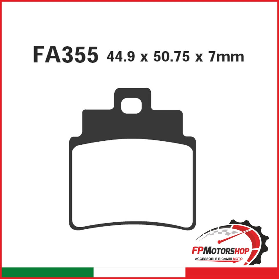 SET PAST.R KYMCO MAXXER/MXU POST. EBC FA355/4R QUAD MXU 250 04 09 2004-2009
