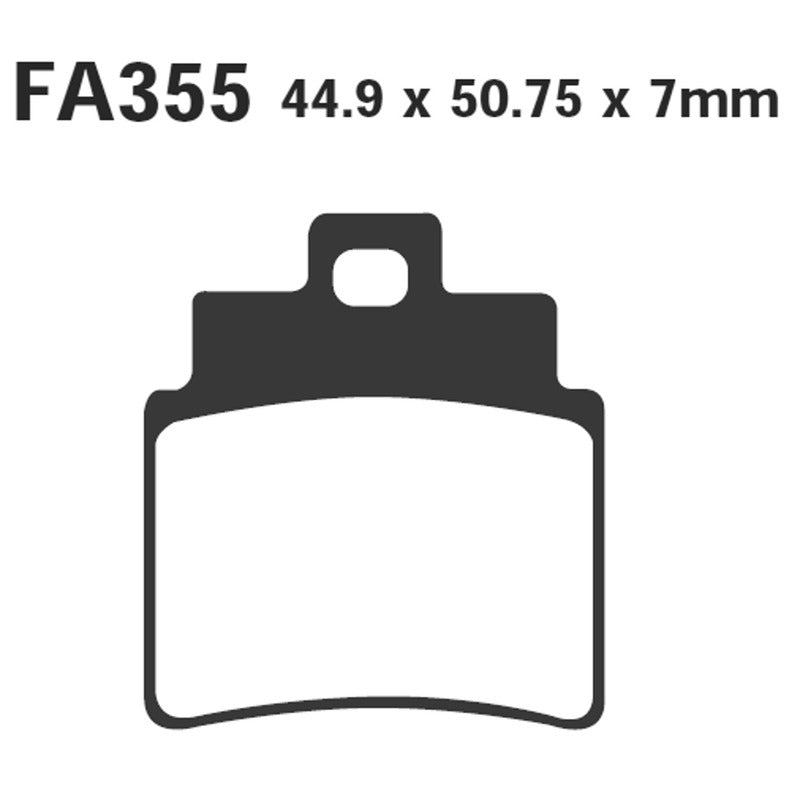SET PAST.R KYMCO MAXXER/MXU POST. EBC FA355/4R QUAD MXU 250 04 09 2004-2009