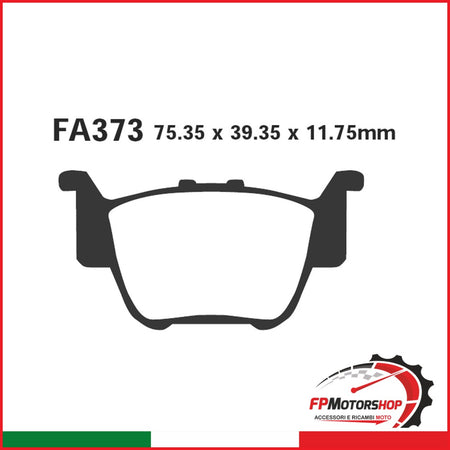 PASTIGLIE FRENO MOTO EBC FA373R R HONDA TRX POST. 04 06 450/650 POSTERIORE