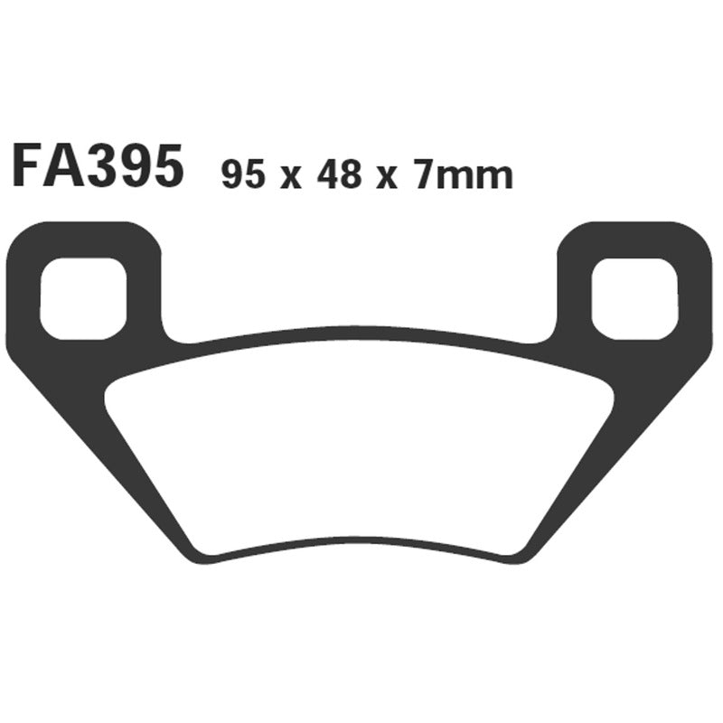 PASTIGLIE FRENO MOTO EBC FA395R R ARCTIC CAT ANT/POS 05- QUAD ANT/POST 250/650