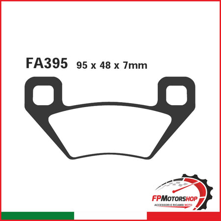 PASTIGLIE FRENO MOTO EBC FA395R R ARCTIC CAT ANT/POS 05- QUAD ANT/POST 250/650