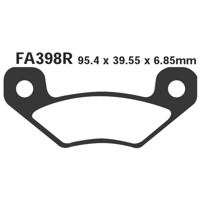 PASTIGLIE FRENO MOTO EBC FA398R R JOHN DEERE TRATTORINI 04 05 TRATTORINO GATOR