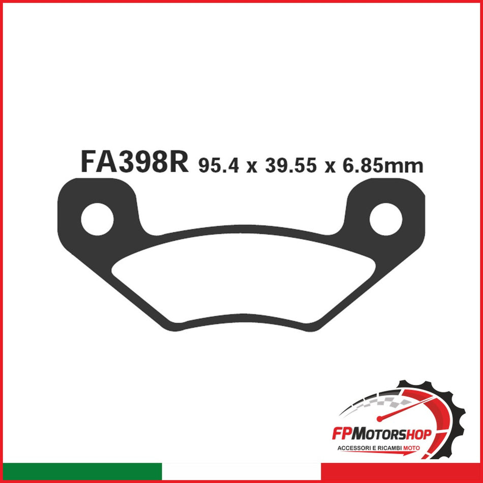 PASTIGLIE FRENO MOTO EBC FA398R R JOHN DEERE TRATTORINI 04 05 TRATTORINO GATOR