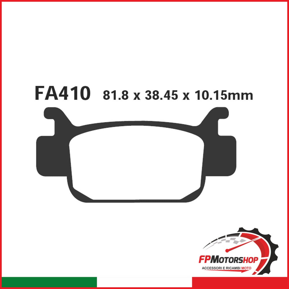 PASTIGLIE FRENO MOTO EBC FA410R R HONDA TRX ANT. 05 07 500/680 ANTERIORE SINTER