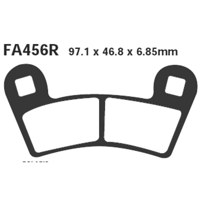 PASTIGLIE FRENO MOTO EBC FA456R R POLARIS 450 S 08- OUTLAW ANT. ANTERIORE SINTER