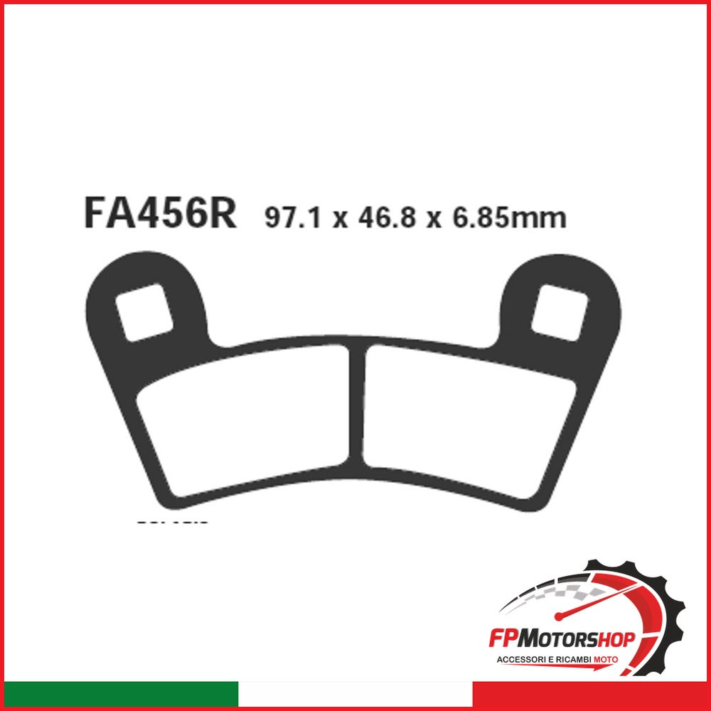 PASTIGLIE FRENO MOTO EBC FA456R R POLARIS 450 S 08- OUTLAW ANT. ANTERIORE SINTER