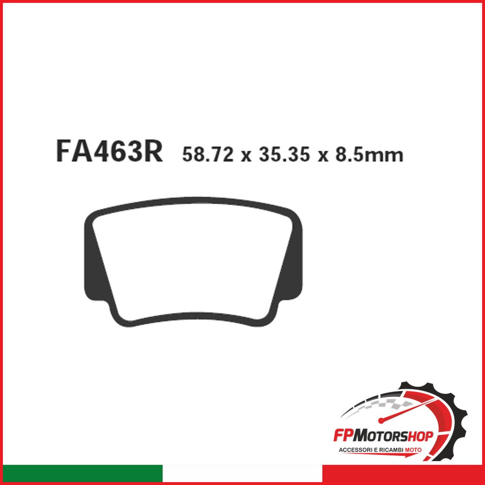 PASTIGLIE FRENO MOTO EBC FA463R R KTM XC 450 QUAD SX-F 450/505 09 11 450/525