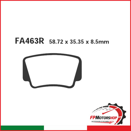 PASTIGLIE FRENO MOTO EBC FA463R R KTM XC 450 QUAD SX-F 450/505 09 11 450/525