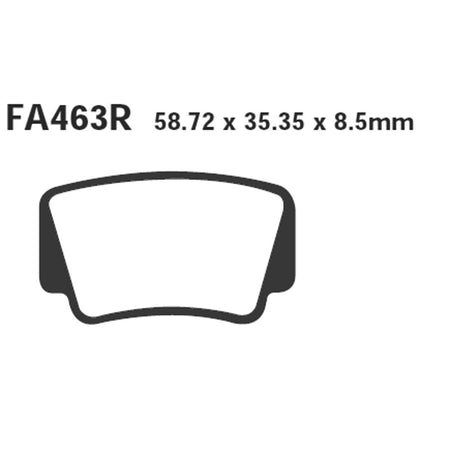 PASTIGLIE FRENO MOTO EBC FA463R R KTM XC 450 QUAD SX-F 450/505 09 11 450/525